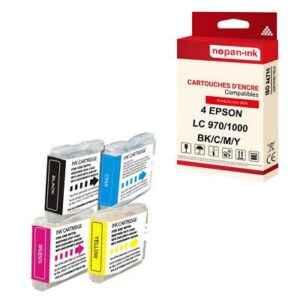 NOPAN-INK - x4 Cartouche compatible pour BROTHER LC970XL Noir + Couleur