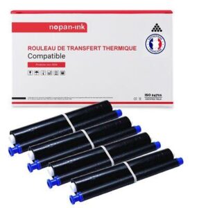 NOPAN-INK - x4 KX-FA52X Rouleau de transfert thermique compatible pour PANASONIC