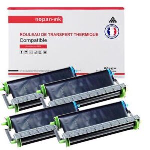 NOPAN-INK - x4 KX-FA55X Rouleau de transfert thermique compatible pour PANASONIC