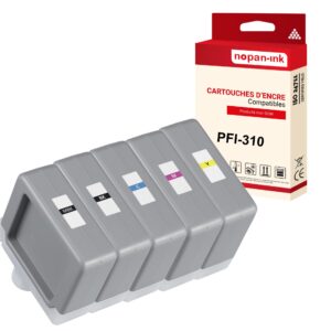 NOPAN-INK - x5 Cartouche compatible pour Canon PFI-310 MBK BK C M Y