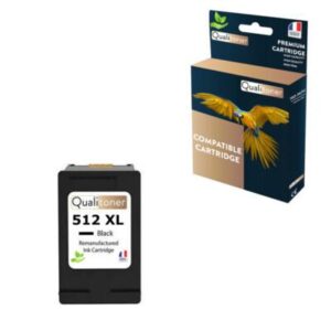 PG 512XL, 1 Cartouche d'encre compatible pour CANON PG512 XL Noir 2969B001/2970B