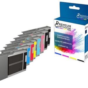 Pack de 8 Cartouches compatible Epson T5631 Noir Cyan Magenta Yellow Light Cyan Light Ma
