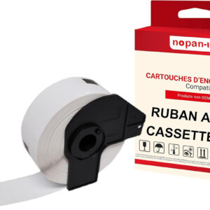 RUBAN compatible pour Brother DK11201 Noir + blanc PK1 Lot de 400 Étiquettes