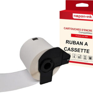 RUBAN compatible pour Brother DK11202 Noir + blanc PK1 Lot de 300 Étiquettes