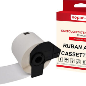 RUBAN compatible pour Brother DK11209 Noir + blanc PK1 Lot de 800