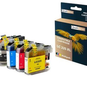 Cartouche BROTHER LC225XL Noir + Couleur  compatible x 4 QUALITONER