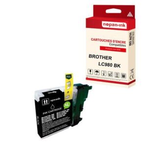 Cartouche BROTHER LC980XL Noir compatible x1 NOPAN-INK