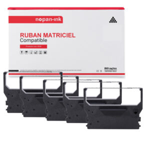 RUBAN compatible pour Star  RC330P Noir PK5 12.7mm * 9m