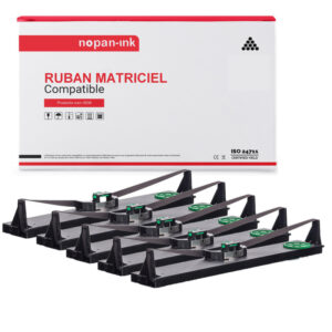 RUBAN compatible pour TALLY GENICOM 397995 Noir PK5 10mm * 38m