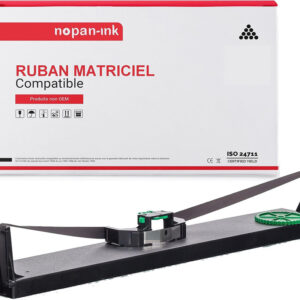 RUBAN compatible pour TALLY GENICOM T5023+ Noir BK 10mm * 38m