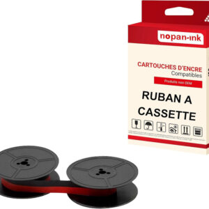 RUBAN compatible pour Triumph-Adler GROUPE4 GR4 Noir + Rouge PK1
