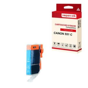 Cartouche CANON 551XL Cyan compatible x1 NOPAN-INK