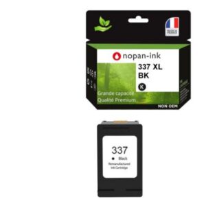 1 Cartouche d'encre compatible pour HP 337 XL Noir C9364EE