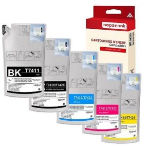 T7411 T7412 T7413 T7414 T741X Epson Sac d'encre à sublimation Multipack Compatib