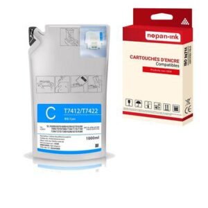 T7412 Epson Sac d'encre à sublimation Cyan Compatible x 1 C13T741200 - NOPAN-INK