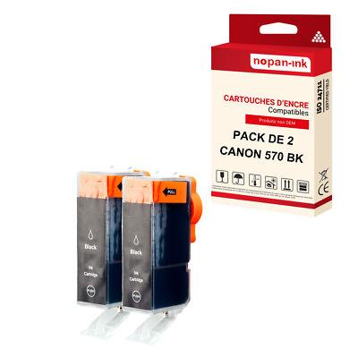 Cartouche CANON 570XL Noir compatible x2 NOPAN-INK
