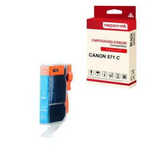Cartouche CANON 571XL Cyan compatible x1 NOPAN-INK