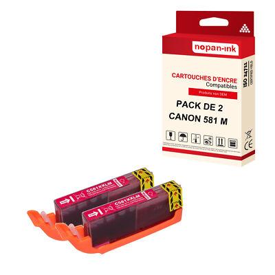Cartouche CANON 581XL Magenta compatible x2 NOPAN-INK
