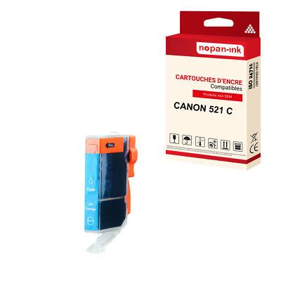 Cartouche CANON CLI 521XL Cyan compatible x1 NOPAN-INK