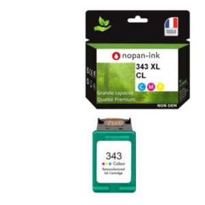1 Cartouche d'encre compatible pour HP 343 XL Couleur C8766EE