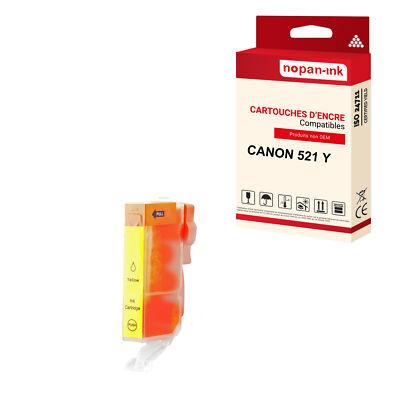 Cartouche CANON CLI 521XL Yellow compatible x1 NOPAN-INK