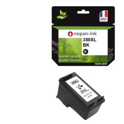1 Cartouche d'encre compatible pour HP 350 XL Noir CB336EE