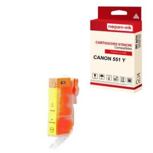 Cartouche CANON CLI 551XL Yellow compatible x1 NOPAN-INK