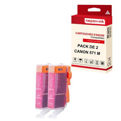 Cartouche CANON CLI 571XL Magenta compatible x2 NOPAN-INK