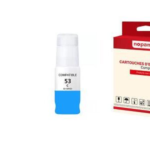 Cartouche CANON GI-53 GI53 Cyan Compatible x 1 4673C001 - NOPAN-INK