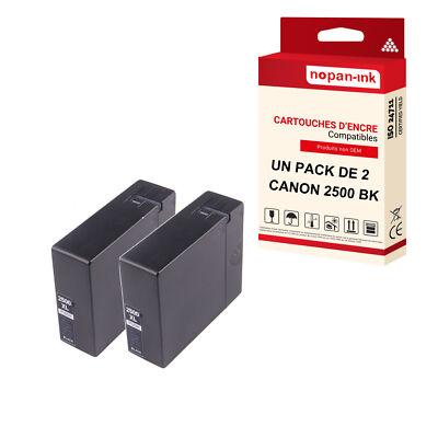 Cartouche CANON PGI 2500XL Noir compatible x2 NOPAN-INK