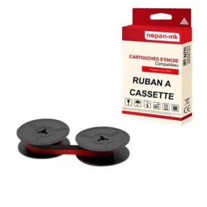1 Ruban GROUPE8 GR8 GR-8 compatible pour Olivetti 12,7mm x 10m Noir rouge - NOP