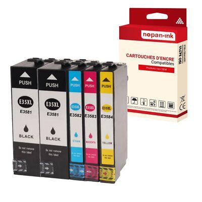 Cartouche Epson (2)T3581 T3582 T3583 T3585 Pack Compatible x 5 T35XL - NOPAN-INK