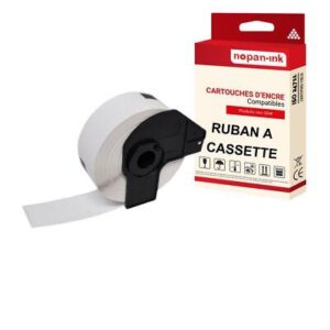 1 rouleau DK11203 étiquette de dossier compatible pour Brother 17x87 mm