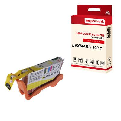 Cartouche LEXMARK 100XL Yellow compatible x1 NOPAN-INK