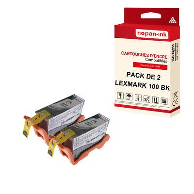 Cartouche LEXMARK 105XL Noir compatible x2 NOPAN-INK