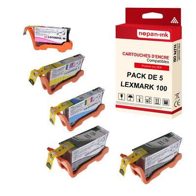 Cartouche LEXMARK 108XL Noir + Couleur compatible x5 NOPAN-INK