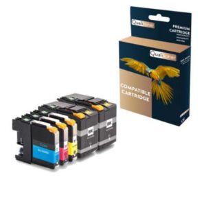 Cartouche compatible pour BROTHER LC22E LC22EC LC22EM LC22EY LC22E Noir x 5 LC22