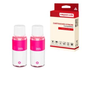 Cartouche compatible pour CANON GI55 GI 55 GI55M/6290C001 Magenta x 2 - NOPAN-I