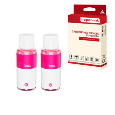 Cartouche compatible pour CANON GI55 GI 55 GI55M/6290C001 Magenta x 2 - NOPAN-I