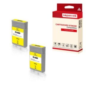Cartouche compatible pour CANON PFI030 PFI 030 3492C001 Jaune x 2 - NOPAN-INK p