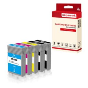 Cartouche compatible pour CANON PFI030 PFI 030 multi-couleurs x 5 - NOPAN-INK