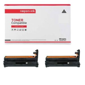 Tambour 46507416 C712 Noir x 2 Compatible pour OKI - NOPAN-INK Oki C 712 DN, 712