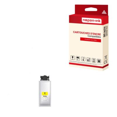 Cartouche compatible pour EPSON T01D4/T01C4 C13T01D400/C13T01C400 Jaune x 1 T01D