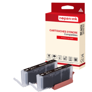 2 ENCRE pour CANON CLI531BK2 Noir