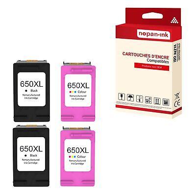 Cartouche compatible pour HP 650 XL 650XL CZ101AE CZ102AE Noir multi-couleurs