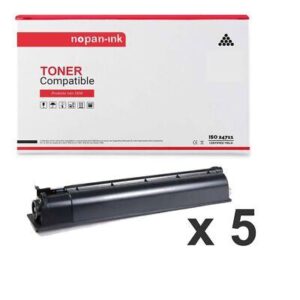 Toner T5070E 6AJ00000115 Noir pour TOSHIBA compatible x 5 - NOPAN-INK E-Studio 2