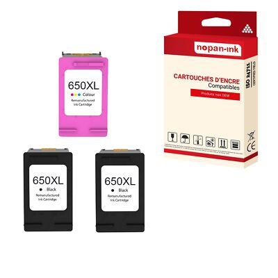 Cartouche compatible pour HP 650 XL 650XL CZ101AE CZ102AE Noir multi-couleurs