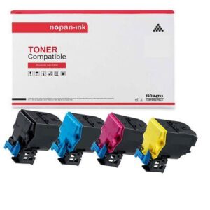 Toner TNP49 A95W150 TNP49 pour Konica Minolta Multi-couleurs compatible x 4 - N