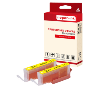 2 ENCRE pour CANON CLI531Y2 Jaune