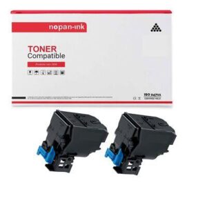 Toner TNP49k A95W151 pour Konica Minolta Noir compatible x 2 - NOPAN-INK Bizub C